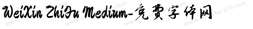 WeiXin ZhiFu Medium字体转换
